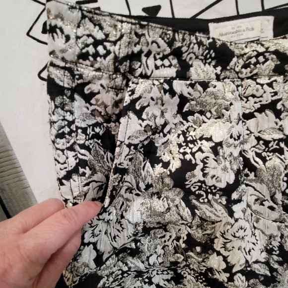 Abercrombie & Fitch Women's Isabella Jacquard Pants Size 6 - Picture 4 of 10